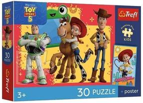 Dėlionė Trefl Toy Adventures (Toy Story), 27 cm x 20 cm, 30 vnt.