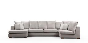 Kampinė sofa Artie Colorado 560ARE1117, šviesiai ruda sp., 380 x 188 cm x 88 cm