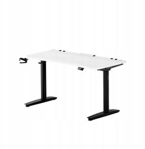 Компьютерный стол регулируемая высота Diablo Chairs X-Forge 1400, 140 см x 70 см, 73 - 122 см, белый цв./черный цв.