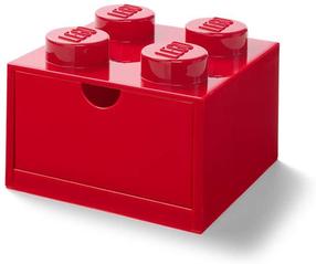 Daiktadėžė LEGO® Storage Desk Drawer, raudona sp., 16 x 16 x 12 cm