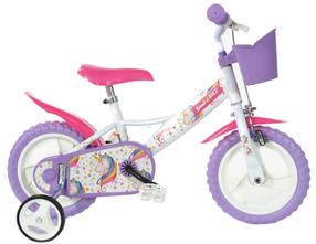 Vaikiškas dviratis Bimbo Bike 77328, balta sp./violetinė sp., 12"
