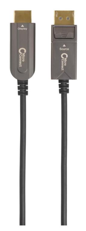 Кабель MicroConnect DP-HDMI-1000V1.4OP Displayport, HDMI, 10 м, черный цв.