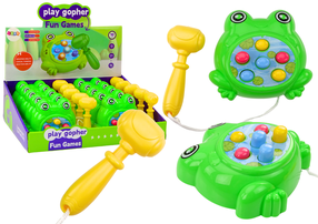 Spēle, varde Lean Toys Wac A Mole, 12 cm, zaļa krās.