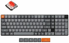 Juhtmevaba arvutiklaviatuur Keychron K17 Max K17M-H1 Low Profile Gateron Mechanical Red, EN, hall v.