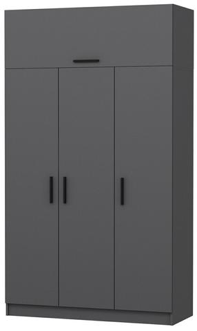 Skapis Kalune Design Minar 3 255, antracīta krās., 135 cm x 52 cm x 255 cm