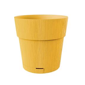 Цветочный горшок Stefanplast Ethica, пластик, Ø 25 см, желтый цв.