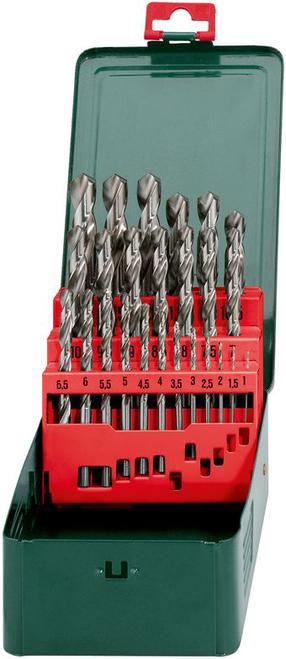 Metalo grąžtų rinkinys Metabo 627154000, granitui/plienui/nerūdijantysis plienas, hss-g, cilindrinis, 1-13 mm x 15.1 cm
