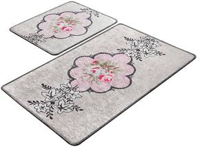 Vannasistabas paklājiņu komplekts Foutastic Rosas 359CHL2475, daudzkrāsaina, 100 cm x 60 cm