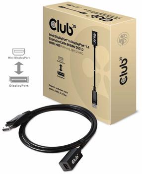 Kabelis Club 3D CAC-1120, Mini DisplayPort/DisplayPort 1.4, 100 cm, juoda sp.