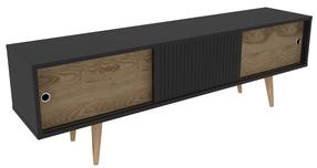 TV staliukas Kalune Design Ecrin, antracito sp./ąžuolo sp., 34.5 cm x 160 cm x 45 cm