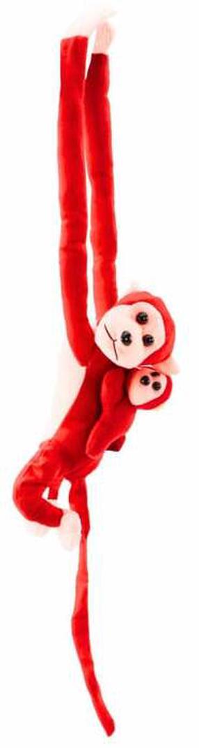 Pliušinis žaislas beždžionė Lean Toys, raudona sp., 70 cm