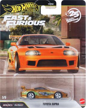  Žaislinis automobilis Mattel Hot Wheels Fast & Furious Toyota Supra, oranžinė sp.