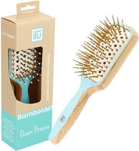 Juuksehari Ilu BambooM Mini, puidu v./sinine v.
