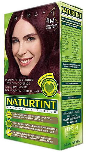 Plaukų dažai Naturtint Phergal, mahogany chestnut sp., 4M, 165 ml