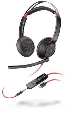 Vadu austiņas Plantronics Blackwire C5220 207586-03, melna krās.