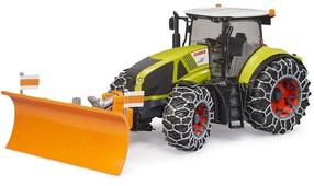 Žaislinis traktorius Bruder Claas Axion 950, 1:16, geltona sp./žalia sp.