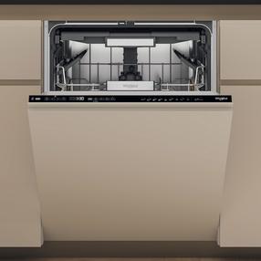 Įmontuojama indaplovė Whirlpool W7I HP42 L, juoda sp.