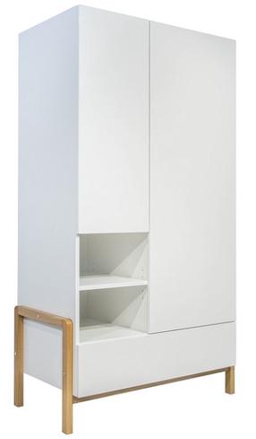 Vaikiška spinta Kocot Kids Victor, balta sp., 94 cm x 55 cm x 180 cm