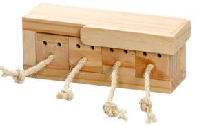  Grauzēju rotaļlieta Karlie Brain Train, 21.5 cm x 8.5 cm x 7.5 cm, brūngans krās.