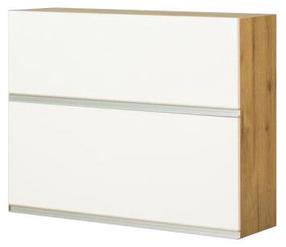 Viršutinė virtuvinė spintelė Bodzio Monia, balta, 90 cm x 31 cm x 72 cm