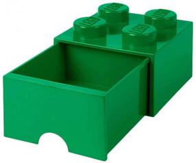 Daiktadėžė LEGO® Storage Brick 4 40051734, 6 l, žalia, 25 x 25 x 17 cm
