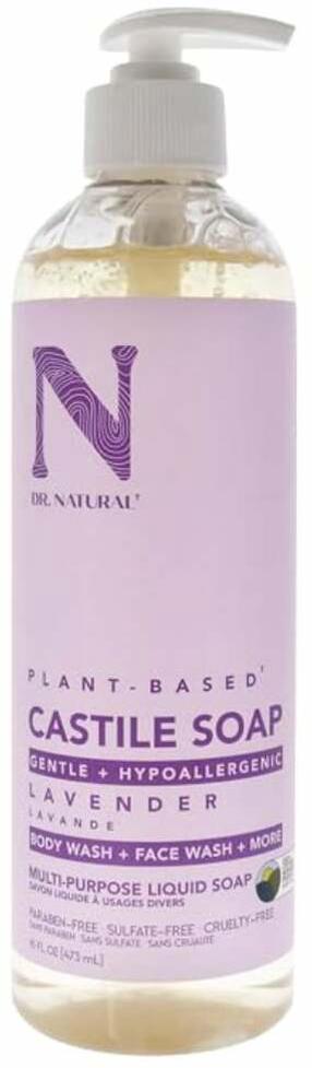 Šķidrās ziepes Dr. Natural Castile Liquid Lavender, 473 ml