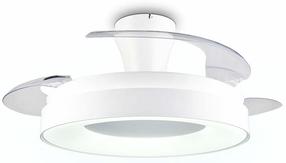 Laeventilaator koos lambiga Reality Vansbro, 32 W, 1 tk, valge v.