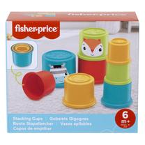 Lavinimo žaislas Mattel Fisher Price Stacking Cups Refresh, įvairių spalvų, 10 vnt.