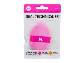 Косметическая губка Real Techniques Miracle 2-in-1 Powder Puff, oранжевый цв.
