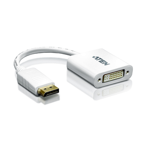 Adapteris Aten VC965 DisplayPort to DVI Display port male, DVI female, balta krās.