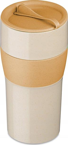 Plastikinė stiklinė Koziol Aroma To Go XL, 700 ml, plastikas, aukso sp./smėlio sp.