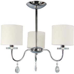 Lampa karināms Candellux Estera 33-11664, E14, 3 x 40 W, bēša krās. / hroma krās., 15 x 13.5 cm