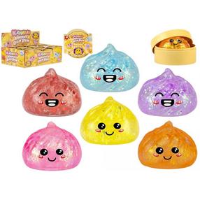 Rotaļlietu figūriņa Squishy dumpling glitter 660107, daudzkrāsaina