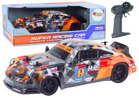 Rc auto Lean Toys Super Racing, 1:18, must v./oranž v.