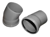 Alkūnė vidaus kanalizacijai Wavin Optima, 110 mm, 22 °