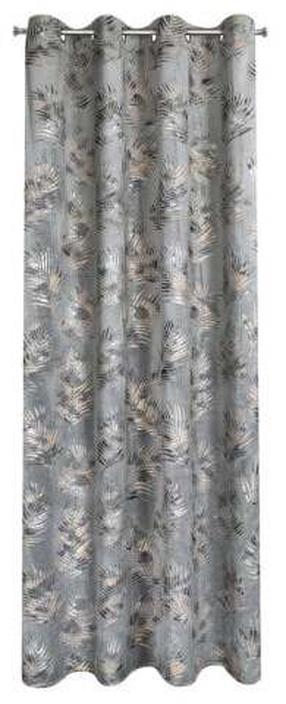 Naktinė užuolaida Gloria, aukso sp./plieno sp., 140 cm x 250 cm