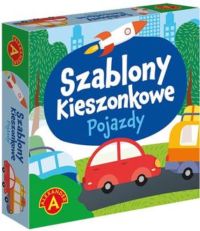 Krāsošanas komplekts Alexander Szablony Kieszonkowe Pojazdy, daudzkrāsaina