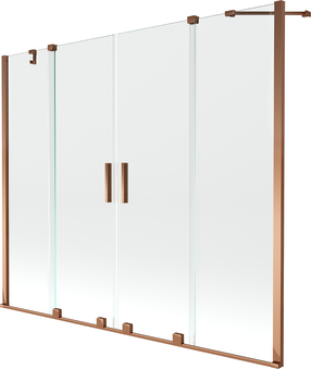 Vonios sienelė Mexen Velar Duo II, 150 cm x 170 cm, rose gold sp./grūdintas