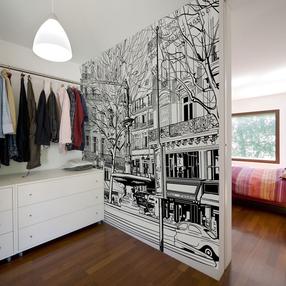 Fototapetas Artgeist Sketch Of Parisian Fountain, 270 cm x 270 cm