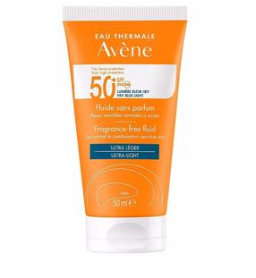 Средство для ухода за загаром Avene Unscented SPF50, 50 мл