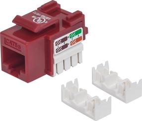 Ühendus Intellinet UTP, Red, Punch-down Cat5e Keystone Jack 210478, valge v./punane v.