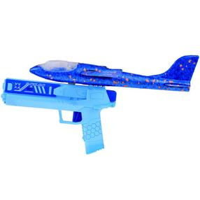 Žaislinis lėktuvas 2in1 Shoot Play Set ZA5000, mėlyna sp.