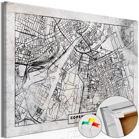 Kamštinė reprodukcija Artgeist Copenhagen Plan, k-c-0141-p-a, 120 cm x 80 cm