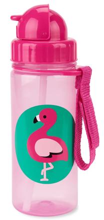 Vaikiška gertuvė Skip Hop Zoo Flamingo, 384.5 ml, 1 m., 6 cm, plastikas, rožinė sp.