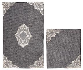 Комплект ковриков для ванны Foutastic 394ANR1516, антрацитовый цв., 60 см x 100 см