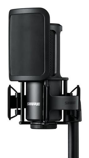 Darbvirsmas mikrofons Shure SM4-K-KIT, melna krās.
