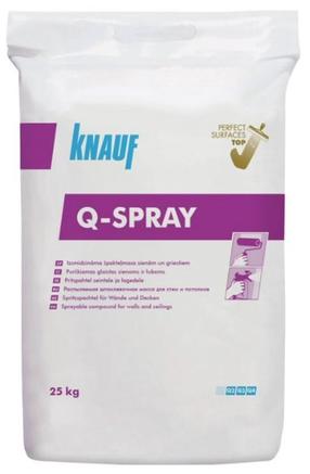 Špaktele Knauf Q-SPRAY, izsmidzināšanai/rullēšanai, balta krās.