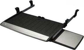 Väljatõmmatav klaviatuurisahtel Fellowes Deluxe Keyboard Drawer, hõbe v./must v.
