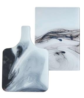 Lõikelaudade komplekt Hermia Marble2, mitmevärviline, 35 cm x 25 cm