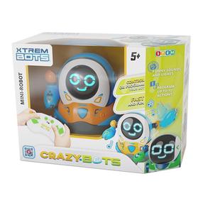 Interaktīva rotaļlieta robots Xtrem Bots Crazy Bot Roll 3803236, zila krās.